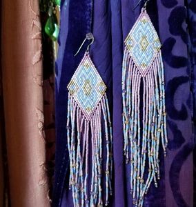 EXCEPTIONAL CUSTOM MADE TINY TINY TINY BEAD EARRINGS